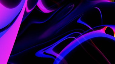 mor ve sarı desenli siyah bir arkaplan