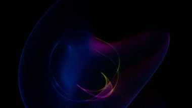 Siyah bir arkaplanda renkli soyut bir tasarım