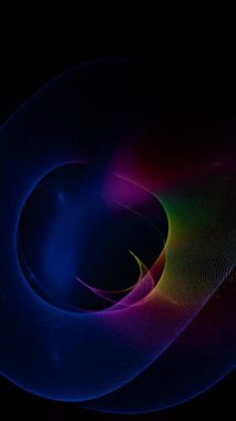 Renkli desenli siyah bir arkaplan