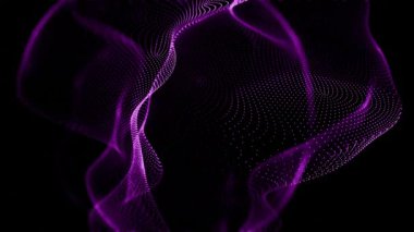 Siyah arkaplanı olan mor bir nesneye yakın plan