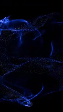Karanlıkta mavi bir jöle