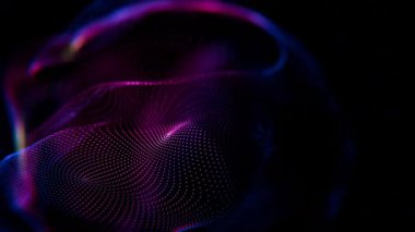 Mor ve mavi bir nesneye yakın çekim