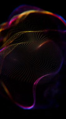 Karanlıkta bir denizanasının yakın çekimi.