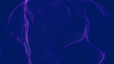 Büyük, üçgen şekilli bir nesneyle mavi bir arkaplan.