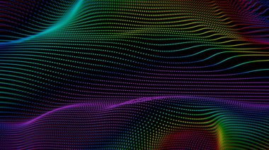 dalgalı çizgileri olan renkli bir arkaplan