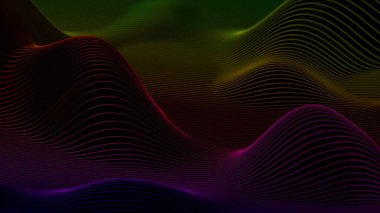 dalgalı çizgileri olan renkli bir arkaplan