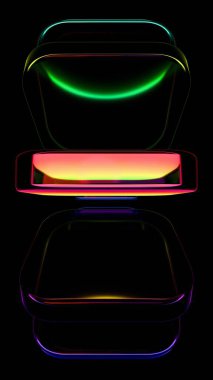 Bir çift neon ışıklı gözlük.