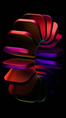 kırmızı ve yeşil desenli siyah bir arkaplan