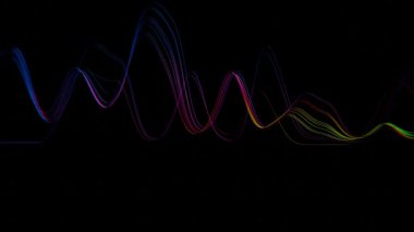 Renkli çizgileri olan siyah bir arkaplan