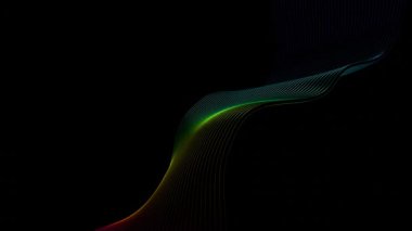 eğri bir çizgi ile siyah arkaplan