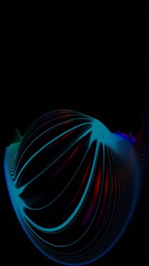 mavi ve kırmızı dalgalı siyah bir arkaplan