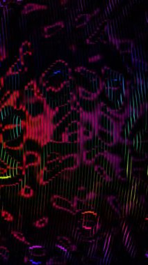 Birçok satıra sahip renkli bir arkaplan