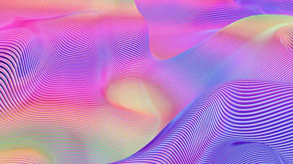 renkli soyut dalga deseni