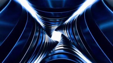 Soyut Mavi Sarmal Tünel