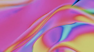 Siyah bir zemin üzerinde akan pürüzsüz soyut dalga çizgileri.