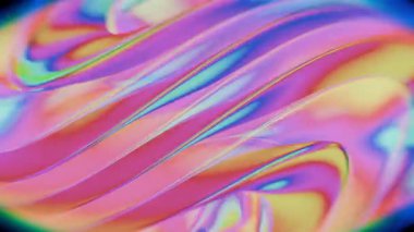 Siyah bir zemin üzerinde akan pürüzsüz soyut dalga çizgileri.