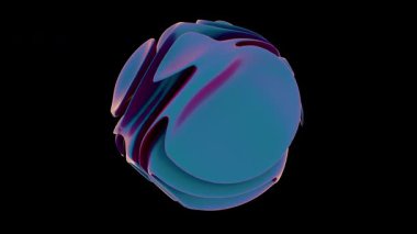 Siyah bir zemin üzerinde akan pürüzsüz soyut dalga çizgileri.