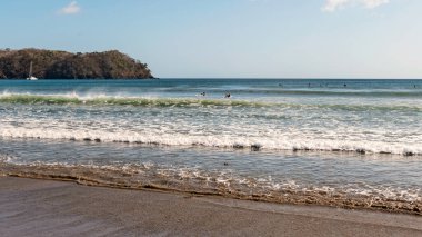 Panama, Azuero yarımadasındaki Venao plajında manzara.