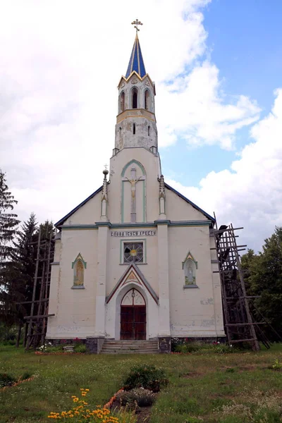 Iglesia Natividad Virgen Una Antigua Iglesia Pueblo Tereshki Región Khmelnytskyi —  Fotos de Stock