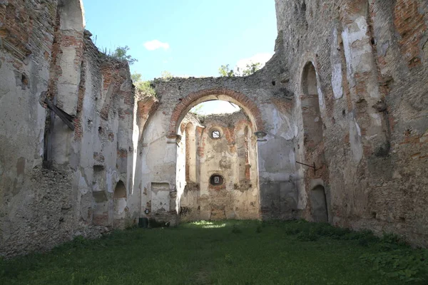 Les Ruines Église Mère Dieu Gromnycha Monastère Dominicain Complexe Architectural — Photo