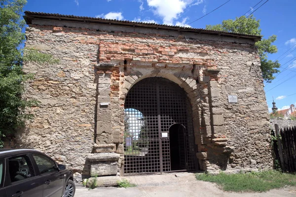 Castle gate. Ancient Starokostiantyn Castle of Prince Ostrozhsky, Starokostiantyniv, Khmelnytskyi Region, Ukraine