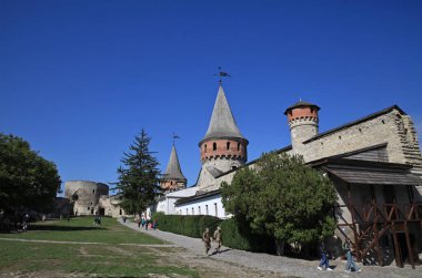 Kamianets-Podilskyi kentindeki eski kale, Khmelnytskyi bölgesi, Ukrayna