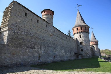 Kamianets-Podilskyi kentindeki eski kale, Khmelnytskyi bölgesi, Ukrayna