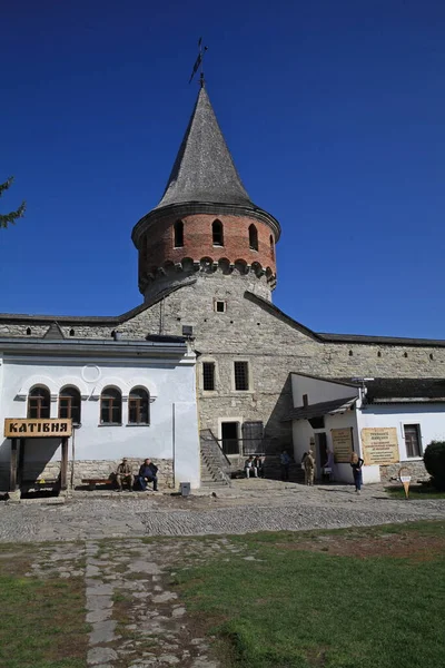Antiga Fortaleza Cidade Kamianets Podilskyi Região Khmelnytskyi Ucrânia — Fotografia de Stock
