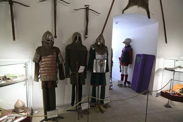 Museum Exhibits Khotyn Fortress Chernivtsi Region Ukraine — Stock Photo, Image