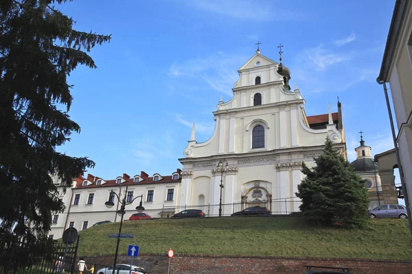 圣母升天大教堂和圣约翰浸信会 普鲁士大主教管区的主要教堂 从1375年到1412年 彼得和保罗的木制教堂矗立在这个地方 波兰Przemyl市 — 图库照片