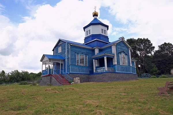 Église Bois Michael Dans Village Pashutyntsiy Communauté Krasylivska District Khmelnytskyi — Photo