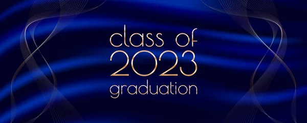 stock vector Class of 2023 graduation text design for cards, invitations or banner