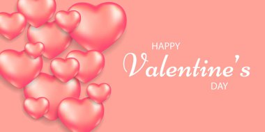 Sevgililer günü kartı konsepti. Romantik arkaplan.