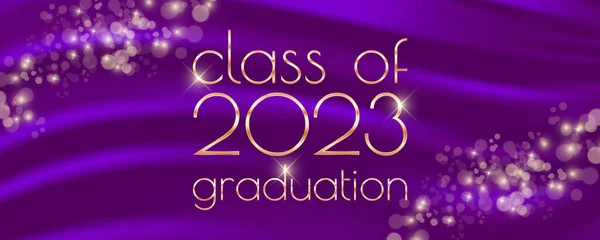 stock vector Class of 2023 graduation text design for cards, invitations or banner