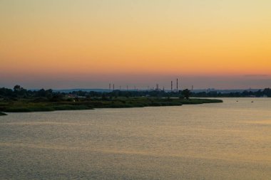 Bridge over the river Dead Vistula in Sobieszewo / Poland