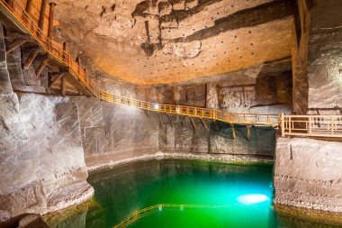Wieliczka, Poland June 23, 2022: : Salt Statues in the Wieliczka Salt Mine, UNESCO World Heritage Site in the town of Wieliczka, southern Poland