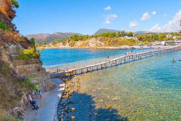 Zakynthos Greece 2022 Aerial View Popular Island Cameo Agios Sostis — Stok fotoğraf