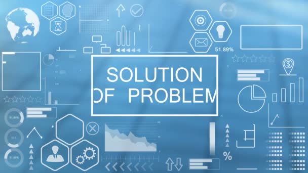 Problemin Çözümü Sanal Gerçeklik Hologramı — Stok video