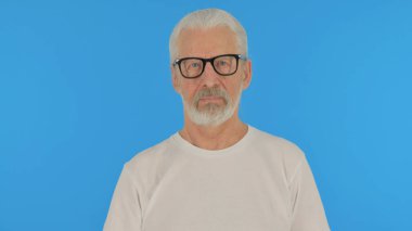 Yeşil Arkaplanda Yaşlıları Sevmeme Teklifi Reddedildi, Portre