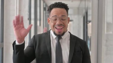 Video Sohbeti Yapan İspanyol İş Adamının Webcam Görünümü