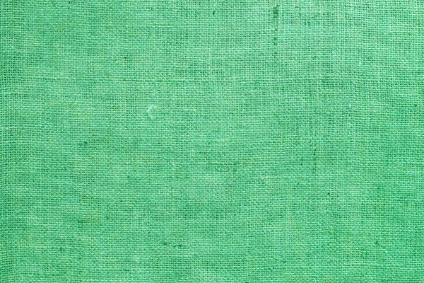 緑のリネンキャンバスのサンプルとしてキャンバス上の美しいリネンのテクスチャとキャンバス上の本物のリネン糸と緑のキャンバスのテクスチャ — ストック写真