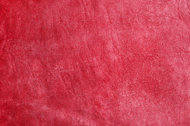 Beautiful red background with leather texture with red veins of red leather background as sample of red background from natural leather or sample of texture of leather for beautiful natural background