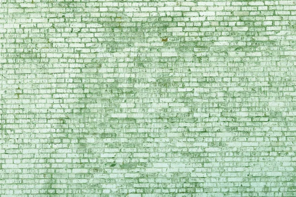Brick Wall Unusual Green Bricks Made Whole Green Bricks Broken — Stockfoto