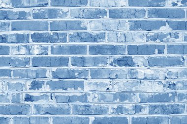 Mavi tuğlalardan yapılmış olağandışı mavi tuğlalar ve soyut mavi arkaplan için kırık mavi tuğlalar olan tuğla duvar.