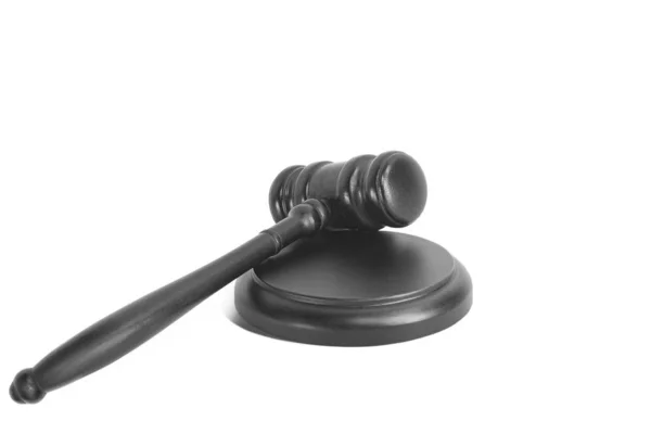 Judge Gavel Isolated White Background Symbol Justice Gavel Rule Law — Stock Photo, Image