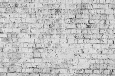 Siyah ve beyaz fotoğraf tuğla duvar çatı katı tarzında siyah ve beyaz arka plan