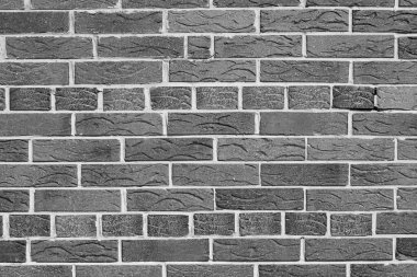 Siyah ve beyaz fotoğraf tuğla duvar çatı katı tarzında siyah ve beyaz arka plan