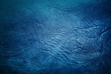 Beautiful blue background with leather texture with blue veins of blue leather as sample of blue background from natural leather or sample of background texture of leather for natural background