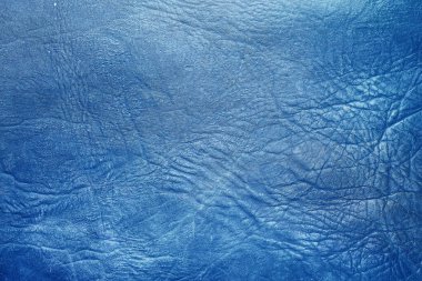Beautiful blue background with leather texture with blue veins of blue leather as sample of blue background from natural leather or sample of background texture of leather for natural background