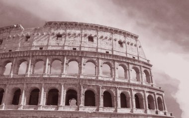 Roma'da Colosseum - Flavian Amfitiyatro closeup, İtalya, Avrupa.